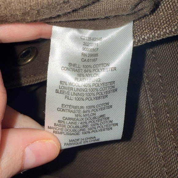 Pendleton Men's Olive Jacket with Mustard Collar - Picture 4 of 4